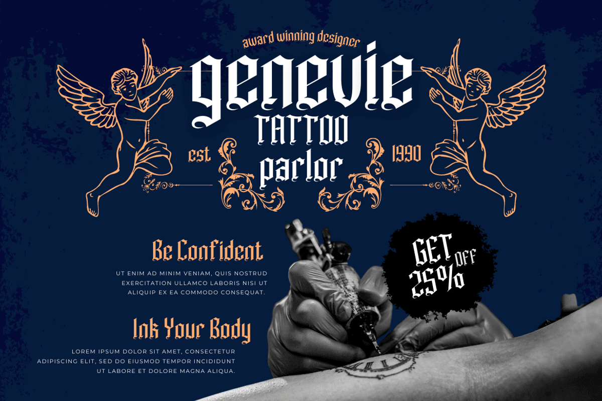 JAROHY – Blackletter Font, a Blackletter Font by twinstd (Photo 4 of 13)