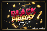 Black Friday Sale 3D Editable Text, a Layer Style Add-On by Md Jahidul99 (Thumbnail 1 of 2)