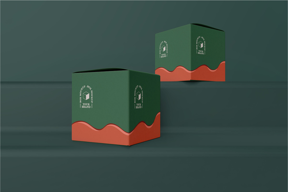 Box Mockups Set, a Cups & Container Mockup by Runend (Photo 8 of 11)