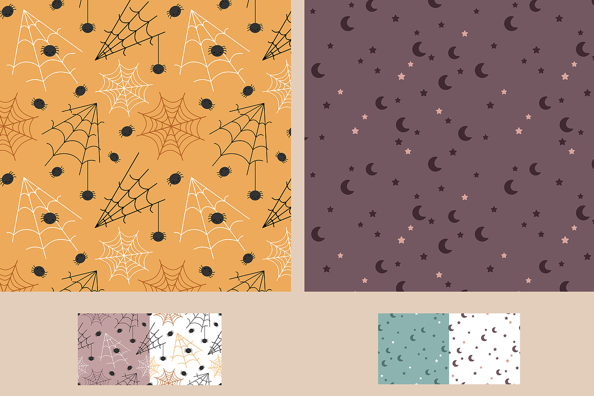 Cute Halloween clipart & patterns, a Seasonal Illustration by JulzaArt (Photo 12 of 13)