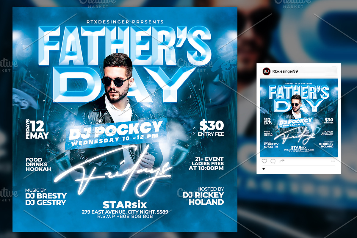 Fathers Day Flyer, a Flyer Template by RTXdesinger99 (Photo 2 of 3)