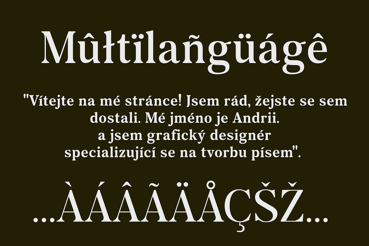 Acreva: Universal Serif Font, a Serif Font by Andfonts (Photo 7 of 8)