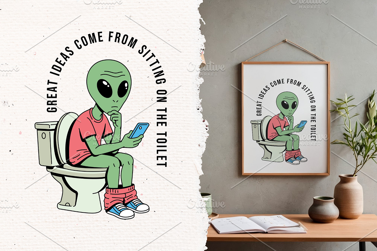 Alien life on earth 10 illustrations, a Person Illustration by gunaonedesign (Photo 11 of 13)