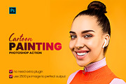Cartoon Painting Photoshop Action, an Action Add-On by Effect-Hub (Thumbnail 1 of 9)