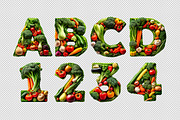 Vegetables Font, a Sans Serif Font by Handmadefont (Thumbnail 16 of 16)