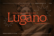 Lugano Creative Serif Font, a Serif Font by Vadovastd (Thumbnail 1 of 7)