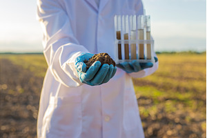 Field soil samples for analysis, a Technology Photo by yanadjana