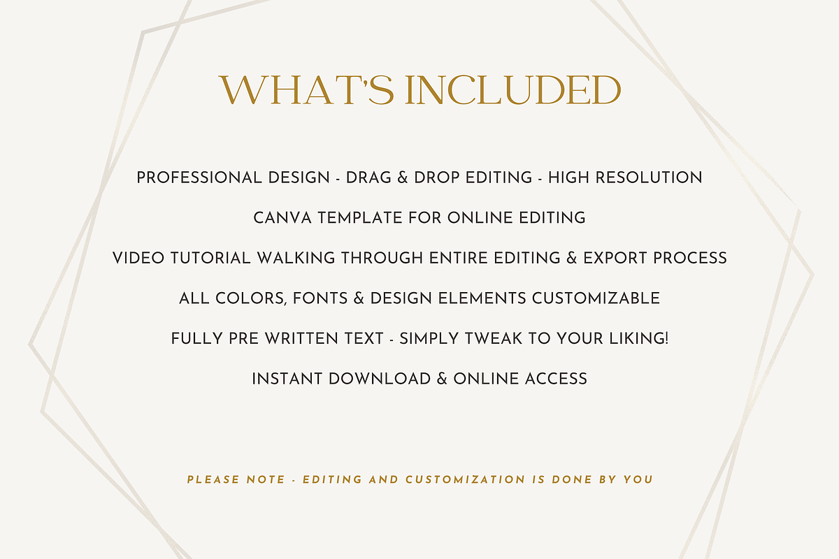 Canva Wedding Price List Guide Flyer, a Flyer Template by Signature Edits (Photo 2 of 3)