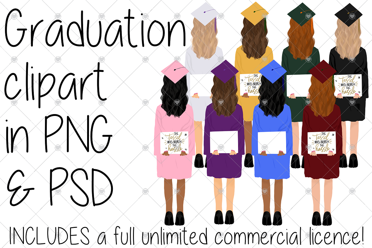 Graduation, Graduating, College,, an Illustration by CommercialCliparts (Photo 1 of 3)
