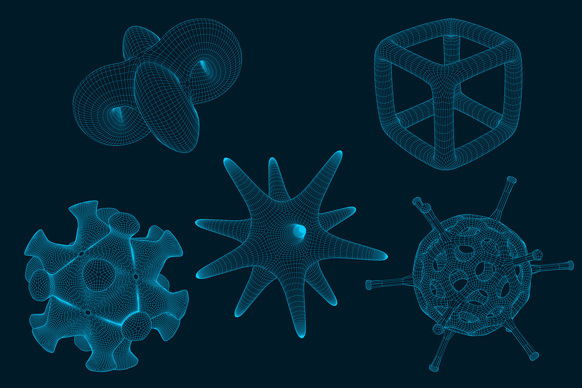 25 Futuristic 3D non-Euclidean Shape, an Object Illustration by Kseniya-Omega (Photo 5 of 7)