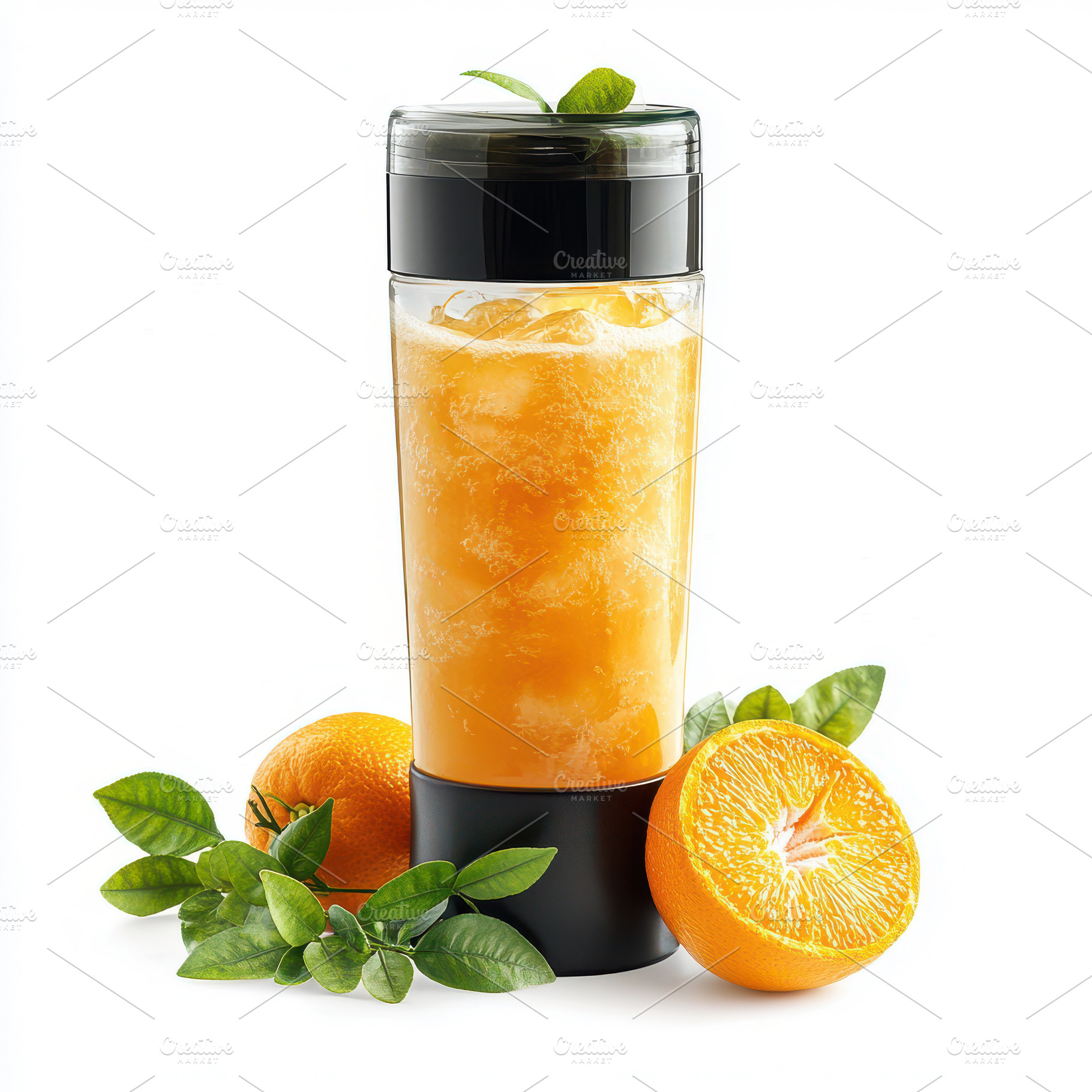 Refreshing Orange Smoothie in Portab, a Food & Drink Photo by Pixeness Studio