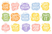 Positive Quotes Set, a Decorative Illustration by ananastya (Thumbnail 2 of 5)