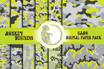 Camouflage repeating patterns