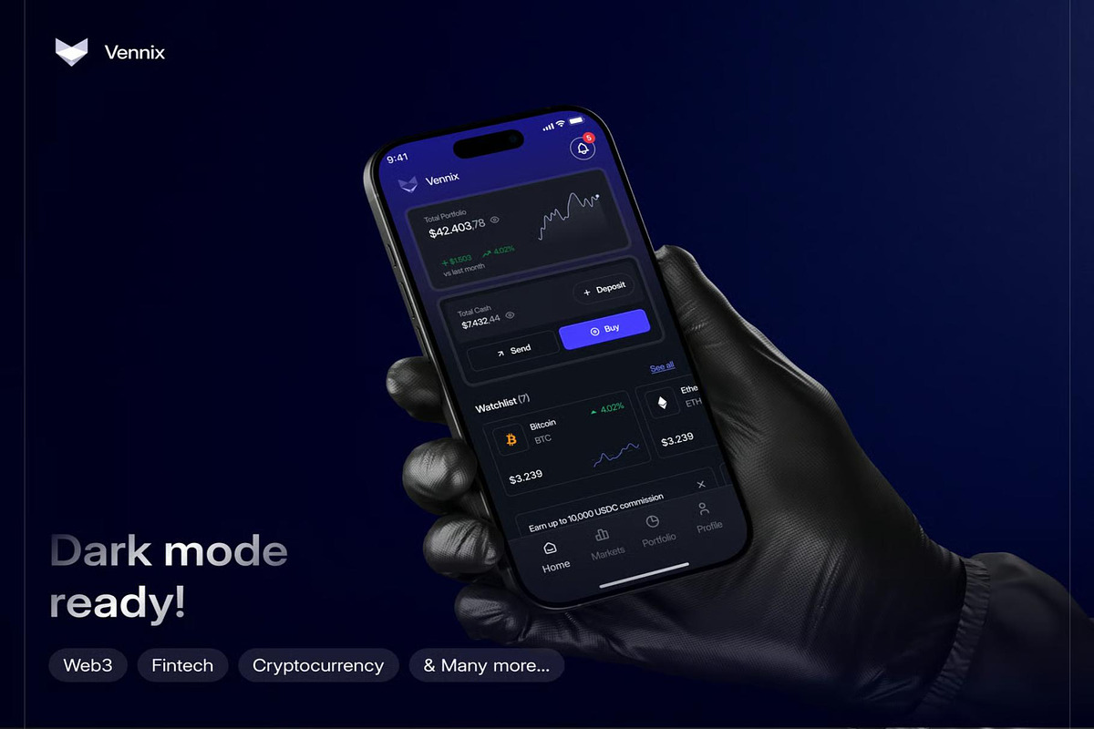Zennix - Crypto & Web3 App UI Kit, an UI Kit Template by Lumina_ui_ux202 (Photo 4 of 6)