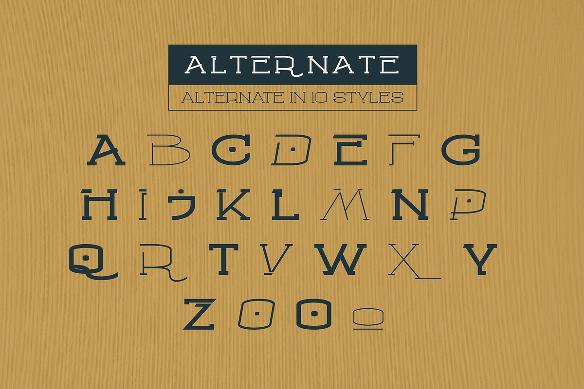 Godan - Slab Serif Font Family, a Slab Serif Font by Afkari Studio (Photo 5 of 12)
