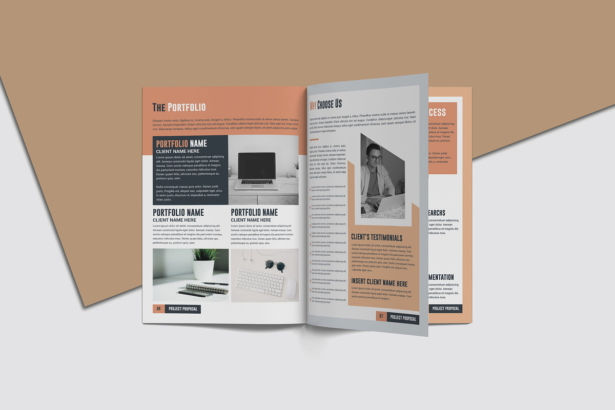 project proposal template, a Brochure Template by Ultimate Template Shop (Photo 4 of 9)
