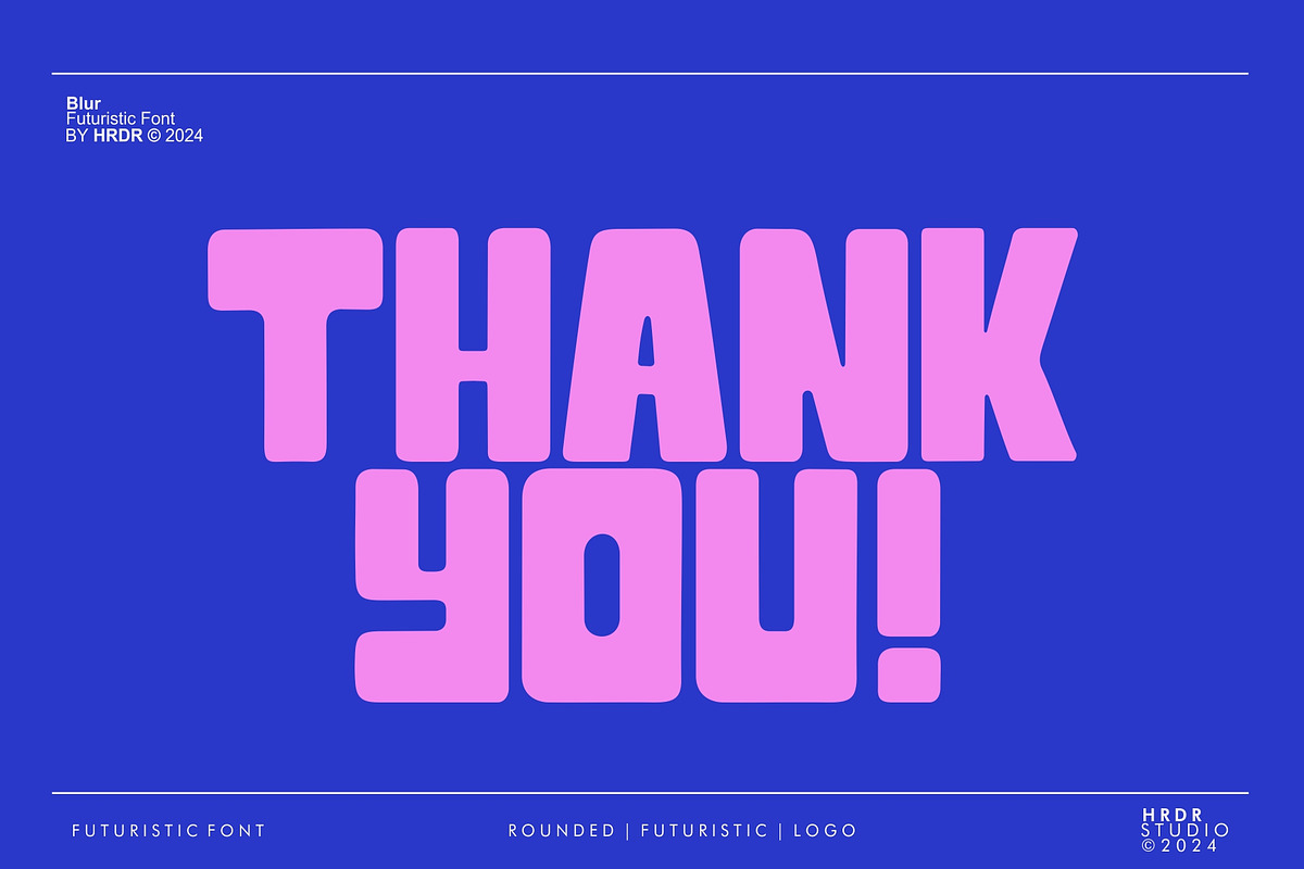 Blur - Futuristic Display Font, a Sans Serif Font by HRDR (Photo 9 of 9)