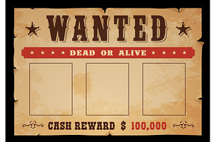 Western Dead Or Alive Wanted