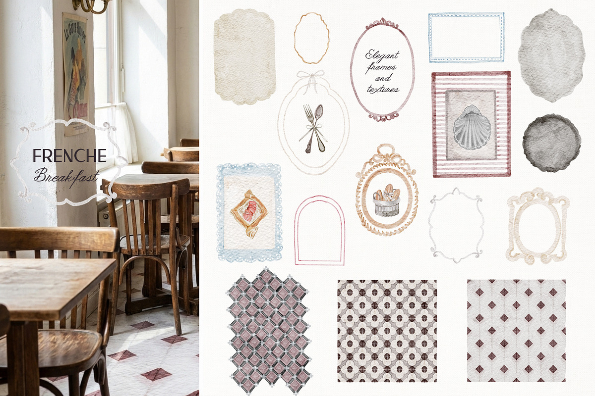 French Breakfast-Aesthetic food, a Food Illustration by Amely.Art (Photo 13 of 14)
