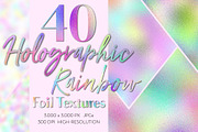Holographic Rainbow Foil Textures, a Texture Graphic by U + Me Studio (Thumbnail 1 of 5)