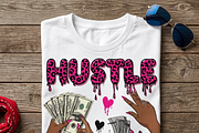 Hustle Pink Leopard Money Art, a Shirt Mockup by Vector Stall (Thumbnail 2 of 14)
