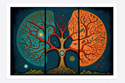 Sati Collection · Sacred Trees, a Decorative Illustration by milatovar (Thumbnail 12 of 14)