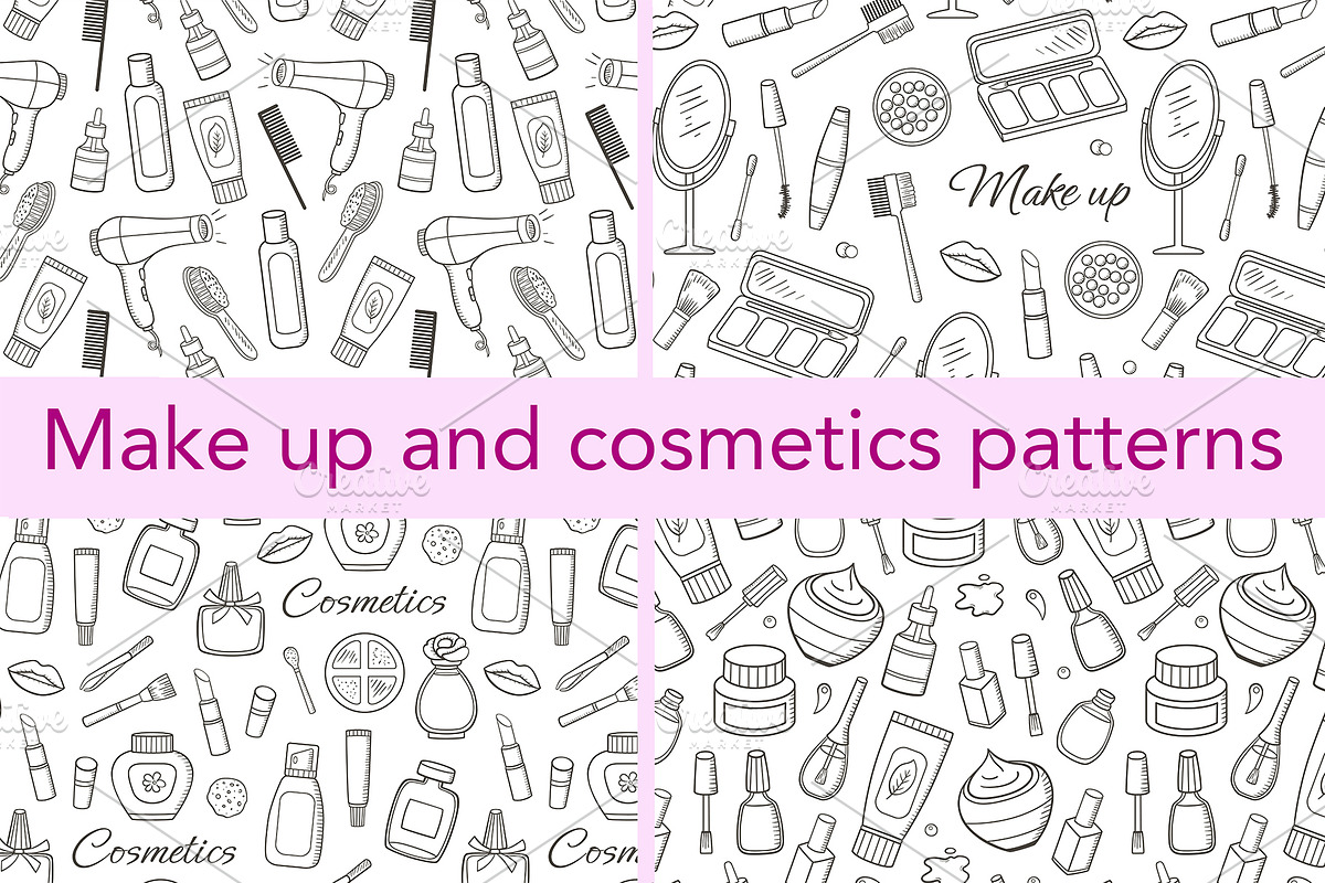 Cosmetics and Make Up Doodles, an Object Illustration by Artspace (Photo 2 of 5)