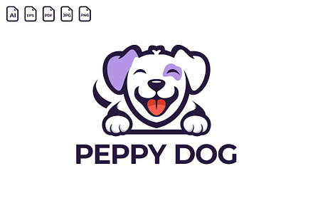 Peppy Dog Logo Design