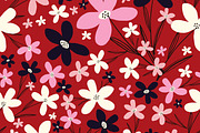 Hand Drawn Patterns with Flowers, a Pattern Graphic by Art's and patterns (Thumbnail 4 of 7)