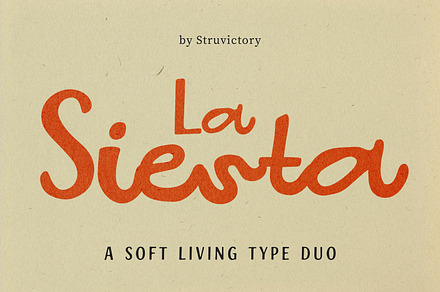 LaSiesta Handwritten Duo Sans Script, a Script Font by Struvictory.art