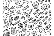 Hand drawn candy collection. Doodle, an Object Illustration by Voodz_shop (Thumbnail 2 of 3)