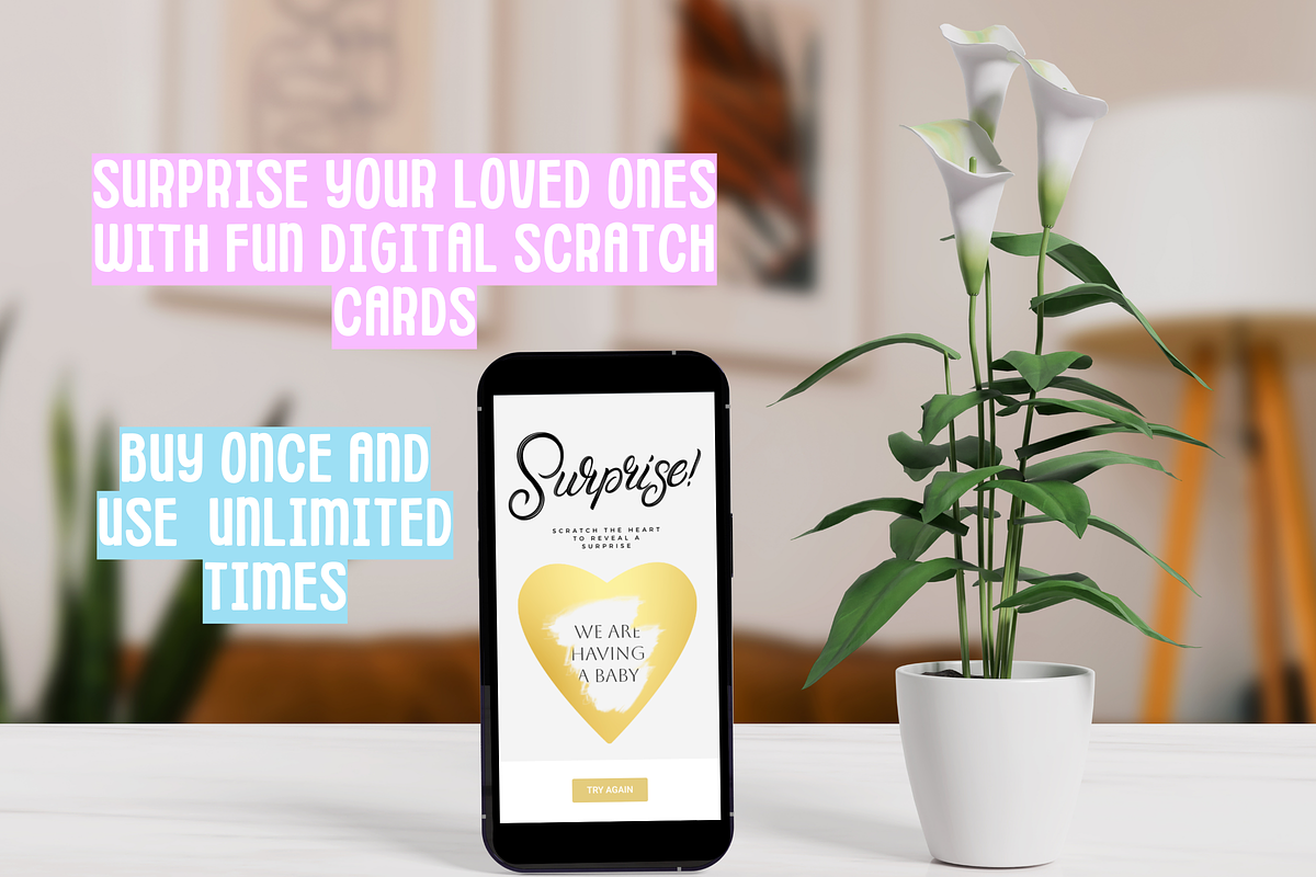 Pregnancy Digital Scratch Card, a Marketing Template by SunshineStudioBoutique (Photo 6 of 7)