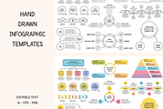 Hand Drawn Infographic Templates, a Graphic by PixMarket (Thumbnail 1 of 5)