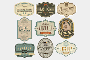 Retro Vintage Labels