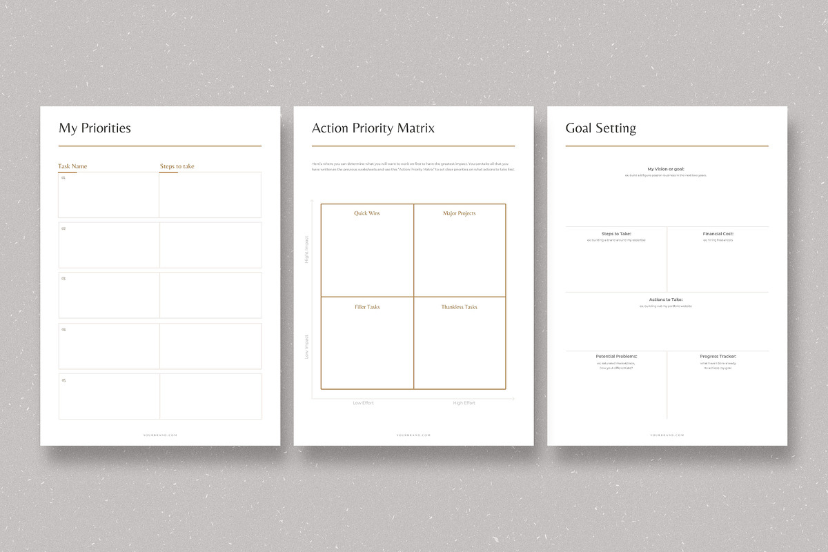 Dream Life Self Help Planners CANVA, a Templates & Theme by AndrewPixel (Photo 12 of 13)