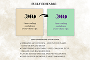 Witchy Affirmation Card Deck Set, a Design Template by Digital By Nikoleta (Thumbnail 3 of 9)