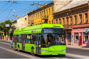 Trolleybus in Kaunas - Lithuania, a Transportation Photo by Leonid Andronov