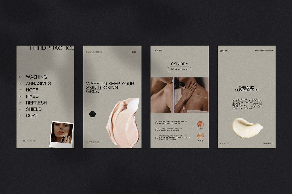 Minimal Skincare Story & Post Kit, a Social Media Template by Crafted Pixel (Photo 9 of 10)