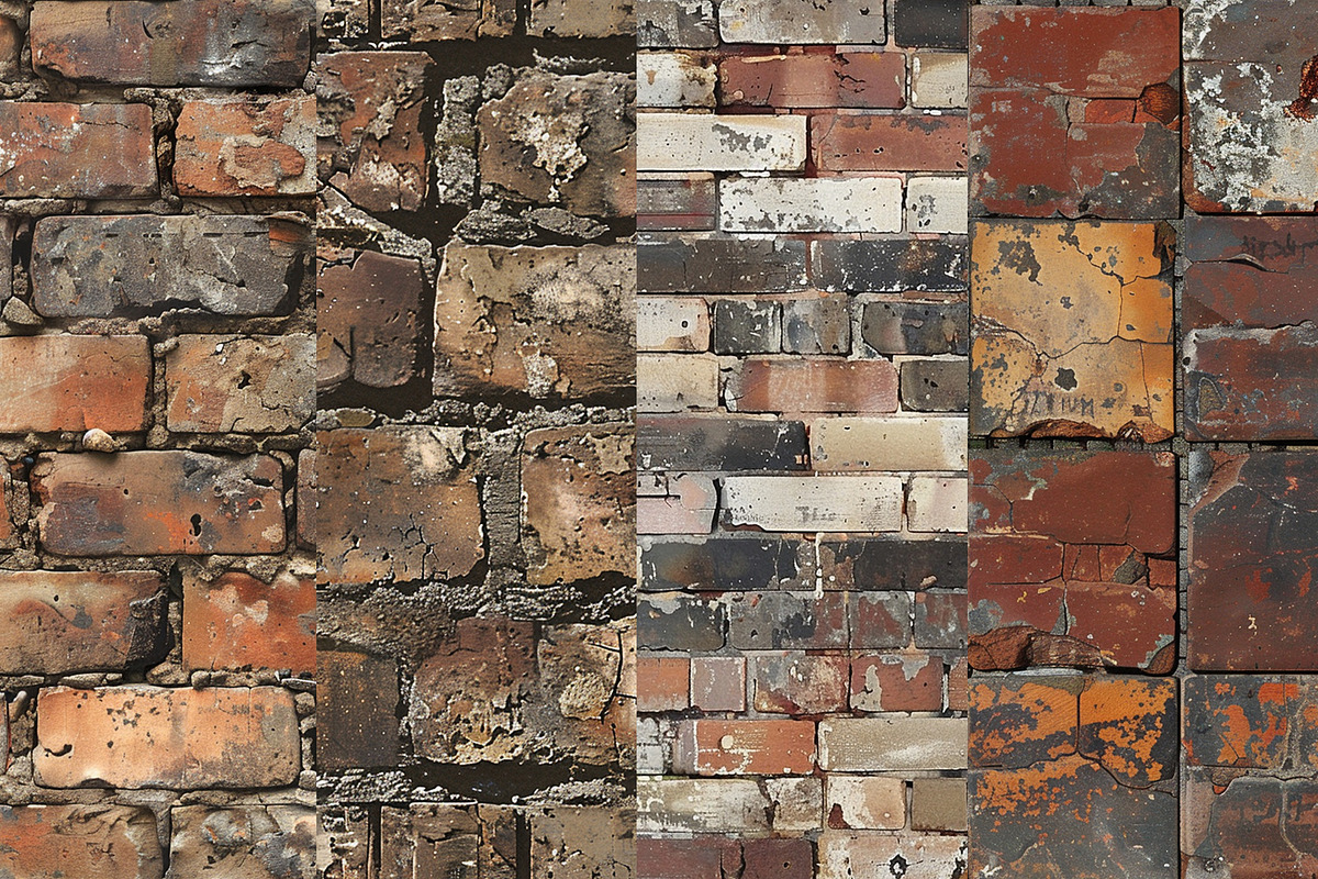 Brick Wall Digital Papers, a Background Graphic by BonaDesigns (Photo 3 of 4)