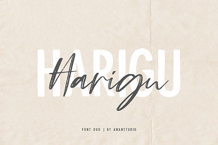 Harigu | Font Duo