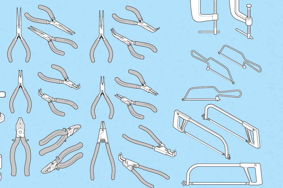 HandTools - Engineering, an Illustration by Industrial Artworks (Photo 5 of 5)