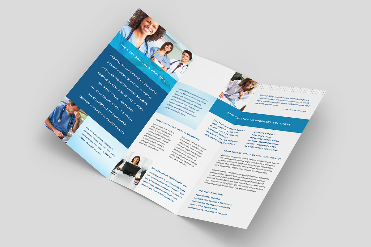 Medical Billing Brochure Template, a Brochure Template by StockLayouts (Photo 2 of 4)