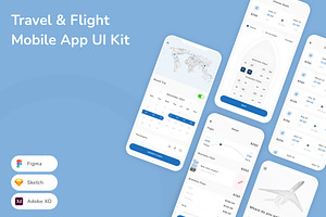 Travel & Flight Booking App UI Kit