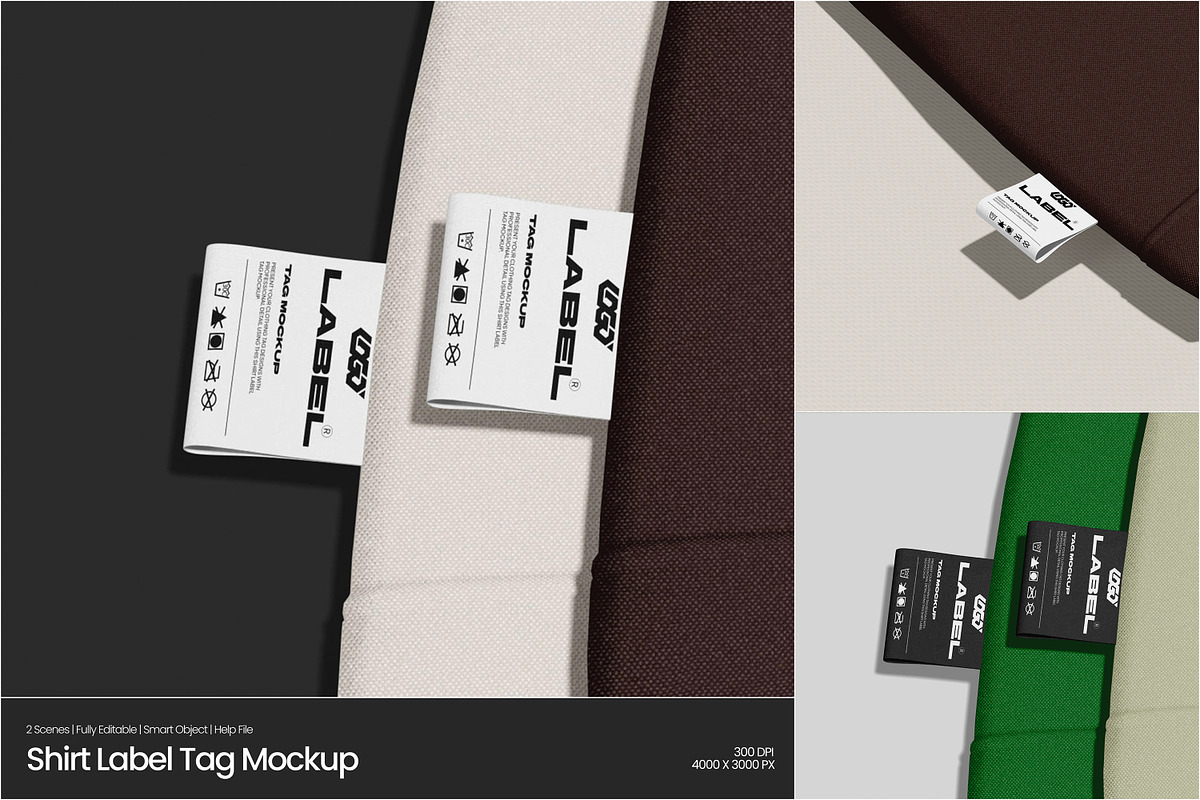 Shirt Label Tag Mockup, a Shirt Mockup by Permadi Creative (Photo 1 of 5)
