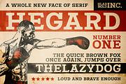 Hegard - Vintage Boxing Fonts, a Serif Font by Konstantine Studio (Thumbnail 1 of 3)