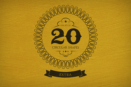 20 Circular Shapes - Vector - Extra