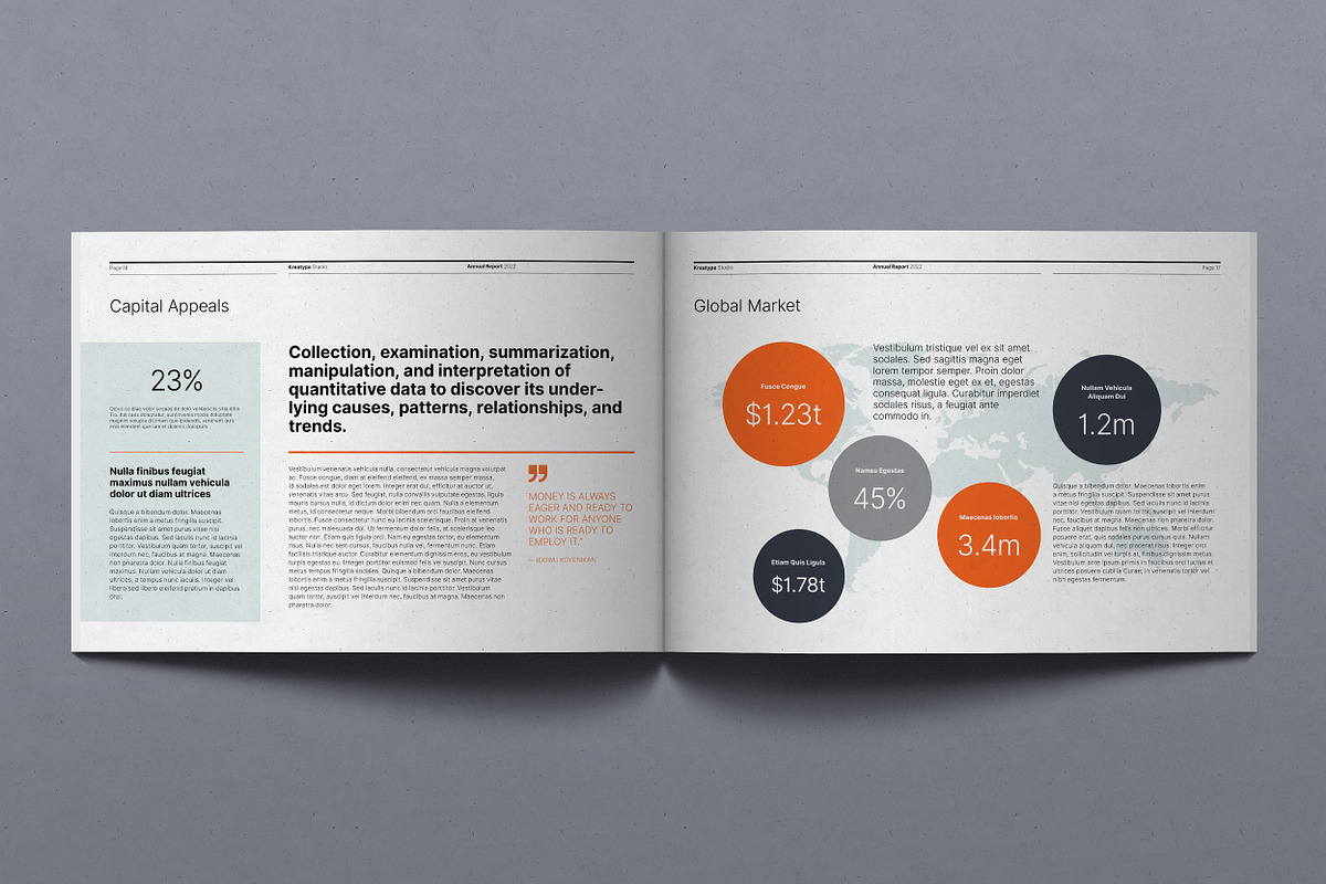 Kreatype Annual Report, a Brochure Template by Kreatype Studio (Photo 9 of 17)