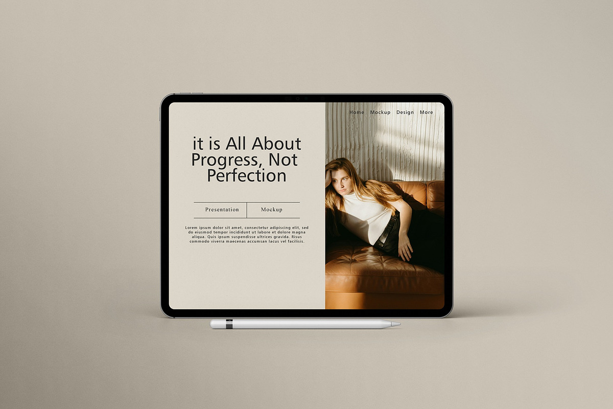 iPad Pro Mockups - Scene Creator, an iPad Mockup by Tahtagraphic (Photo 5 of 16)