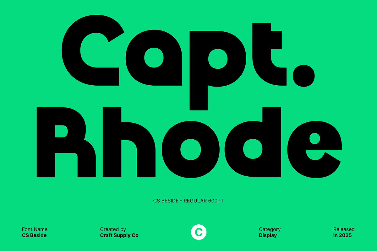 CS Beside – Bold Display Font, a Sans Serif Font by Craft Supply Co. (Photo 4 of 8)