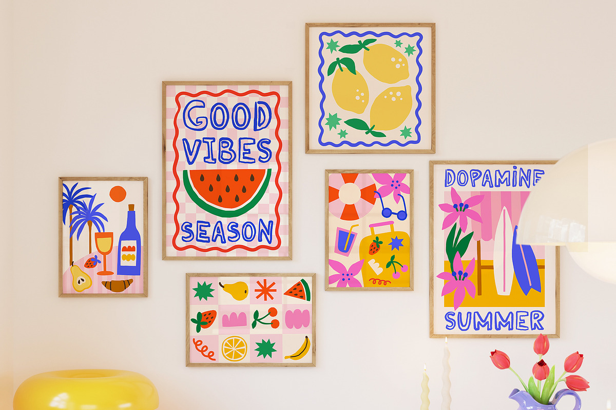 Dopamine Summer Poster Creator, an Object Graphic by ArtFM (Photo 16 of 17)